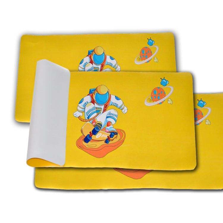 皮革黃色卡通鼠標(biāo)墊