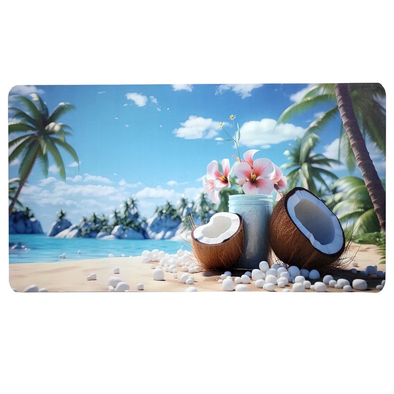 定制橡膠+皮革鼠標墊廣告電競游戲墊辦公寫字桌墊杯墊地墊來圖定制